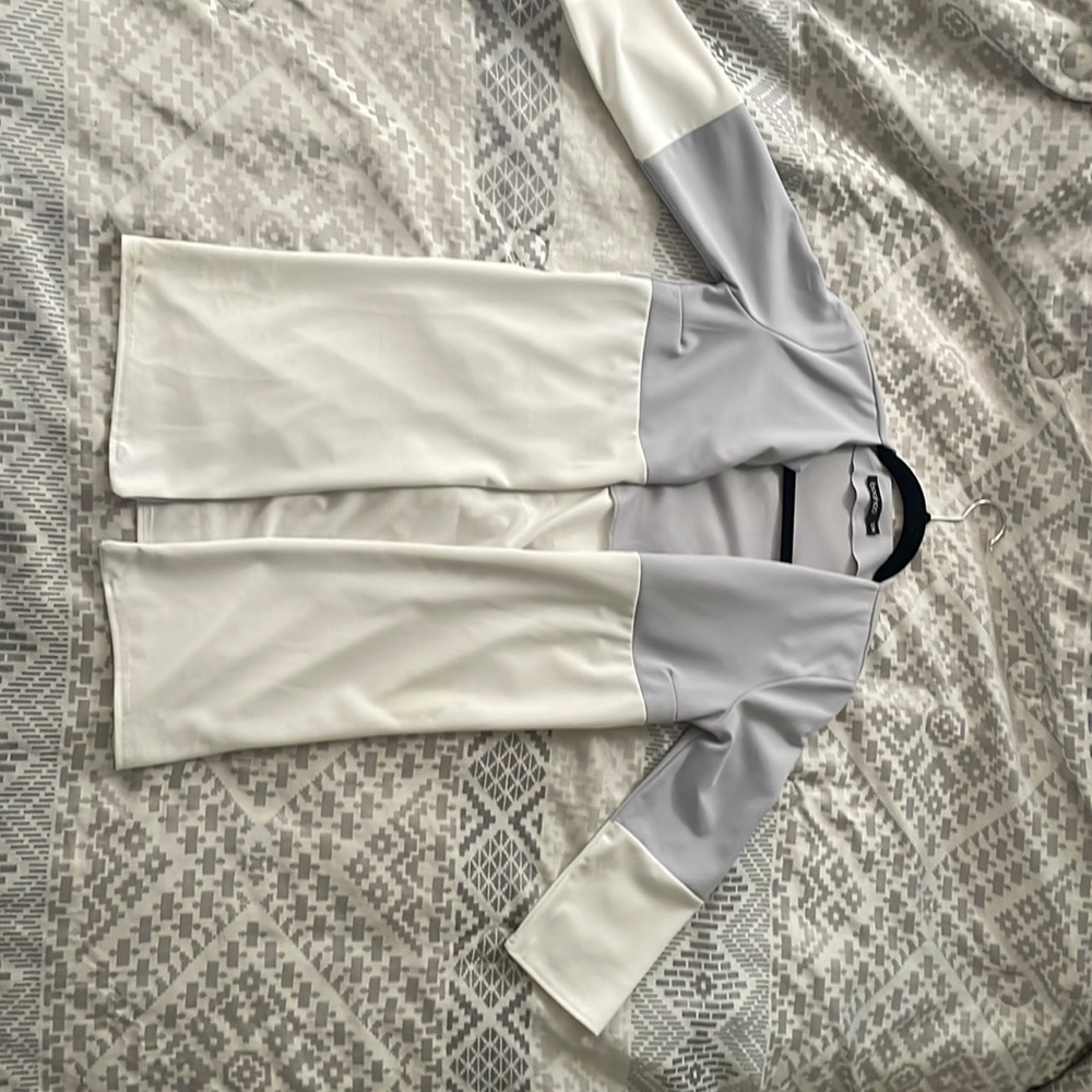 Boohoo Grey/White Cardigan S/M